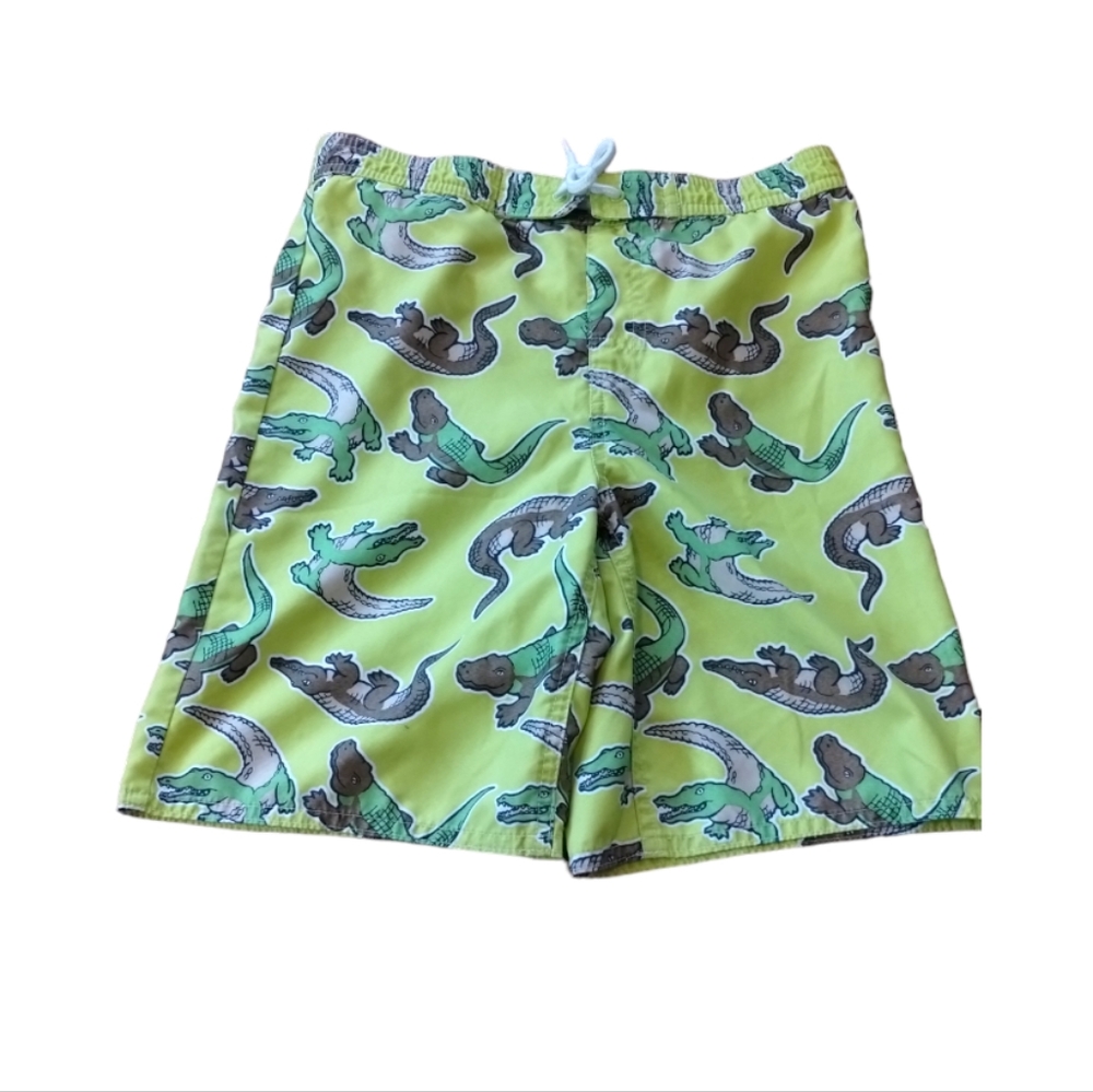 Greendog Alligator crocodile Green Water Board Swimwear Surf Trunks boy size 6 - Picture 1 of 16